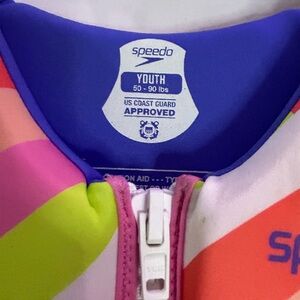 Speedo Youth Rashguard Vest in Purple, Pink, Lime, Orange